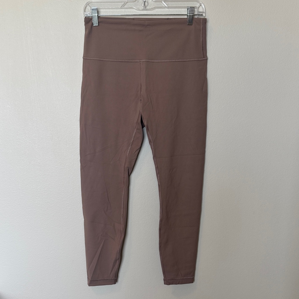 Lululemon Ribbed Brown/Tan Leggings